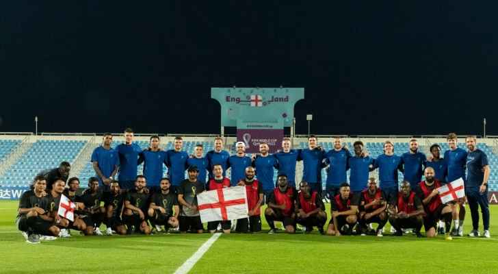 عمال مشاريع كأس العالم ٢٠٢٢ يلتقون نجوم المونديال