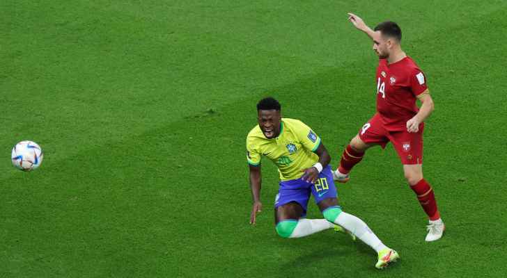 نجم ريال مدريد فينيسيوس: مباراتنا مع صربيا كانت مرهقة