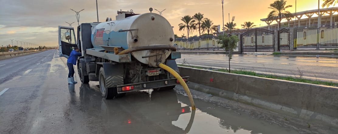 الإسكندرية : امطار غزيرة