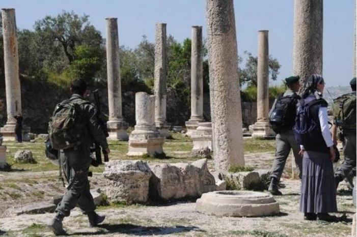 الاحتلال يقتحم الموقع الأثري في سبسطية