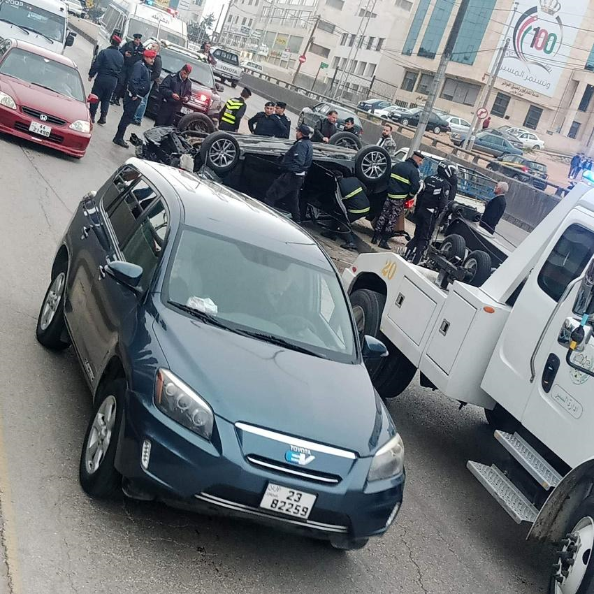 الامن العام : وفاة بتدهور مركبة داخل نفق صويلح