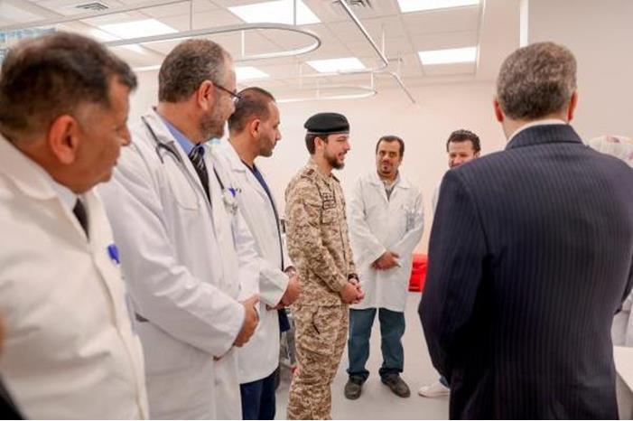 ولي العهد يفتتح مشروع إعادة تأهيل وتطوير مركز صحي الأميرة بسمة - صور