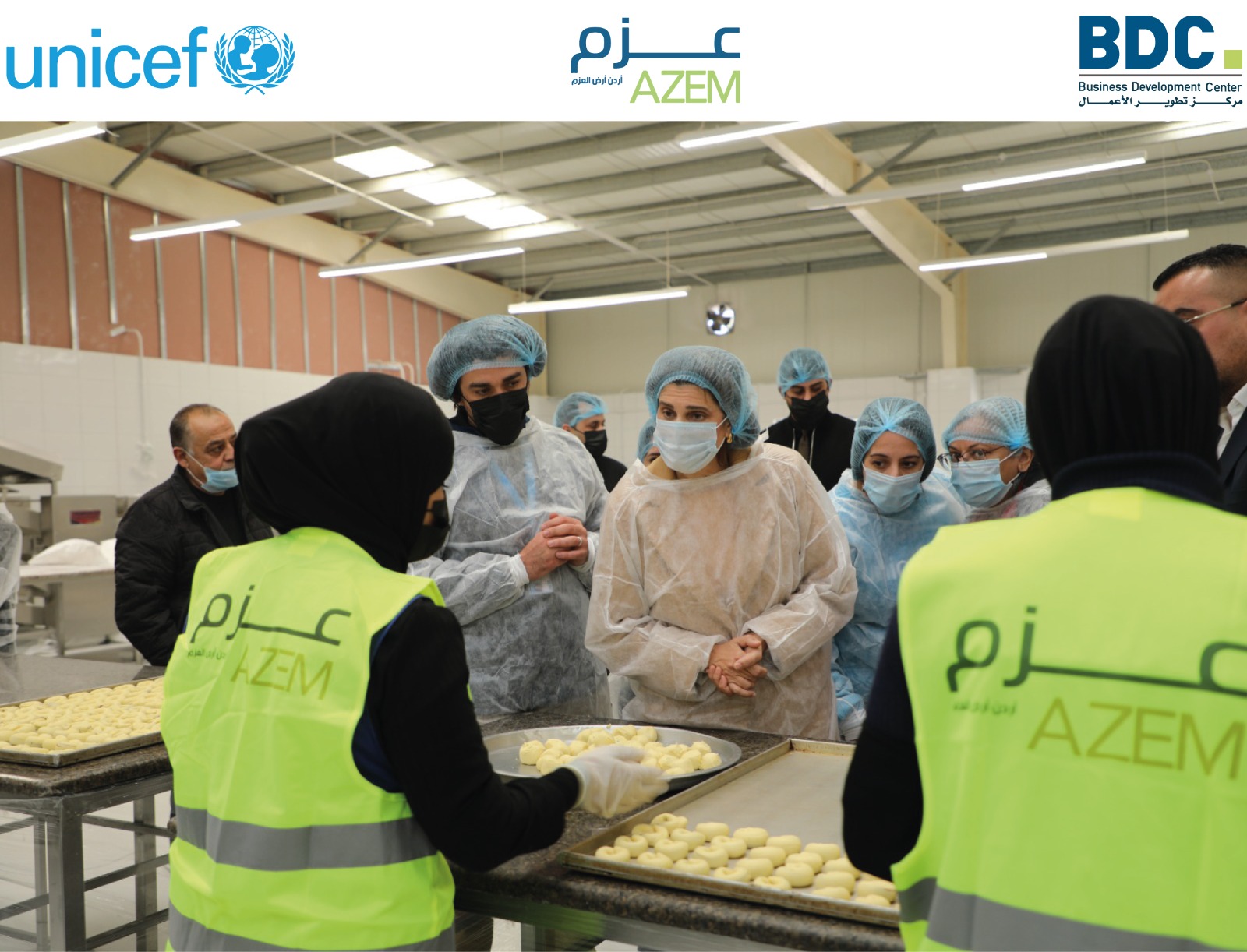 سمو الأميرة دينا مرعد تطلع على عزم مهارات "التدريب المهني للتشغيل" المدعوم من اليونيسف
