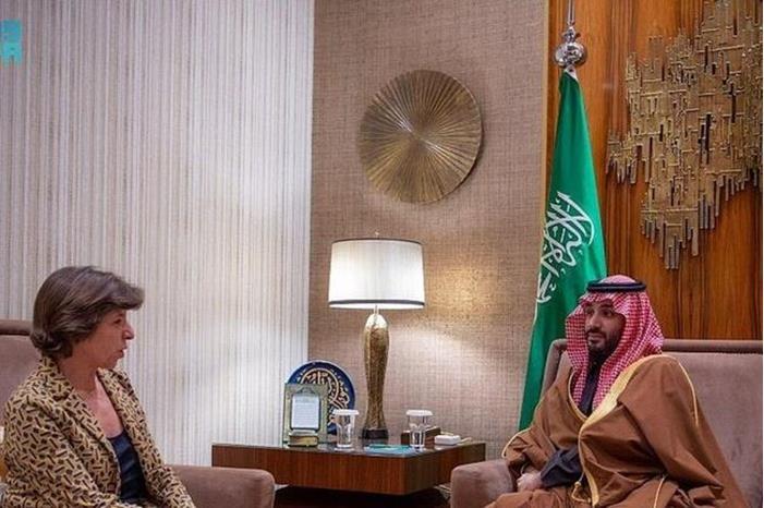 بن سلمان يلتقي وزيرة خارجية فرنسا