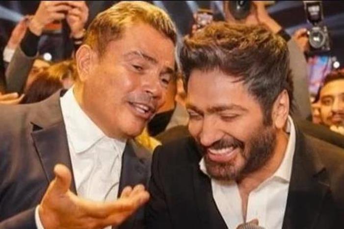 تامر حسني يكشف تفاصيل حواره مع عمرو دياب في حفل زفاف أحمد عصام