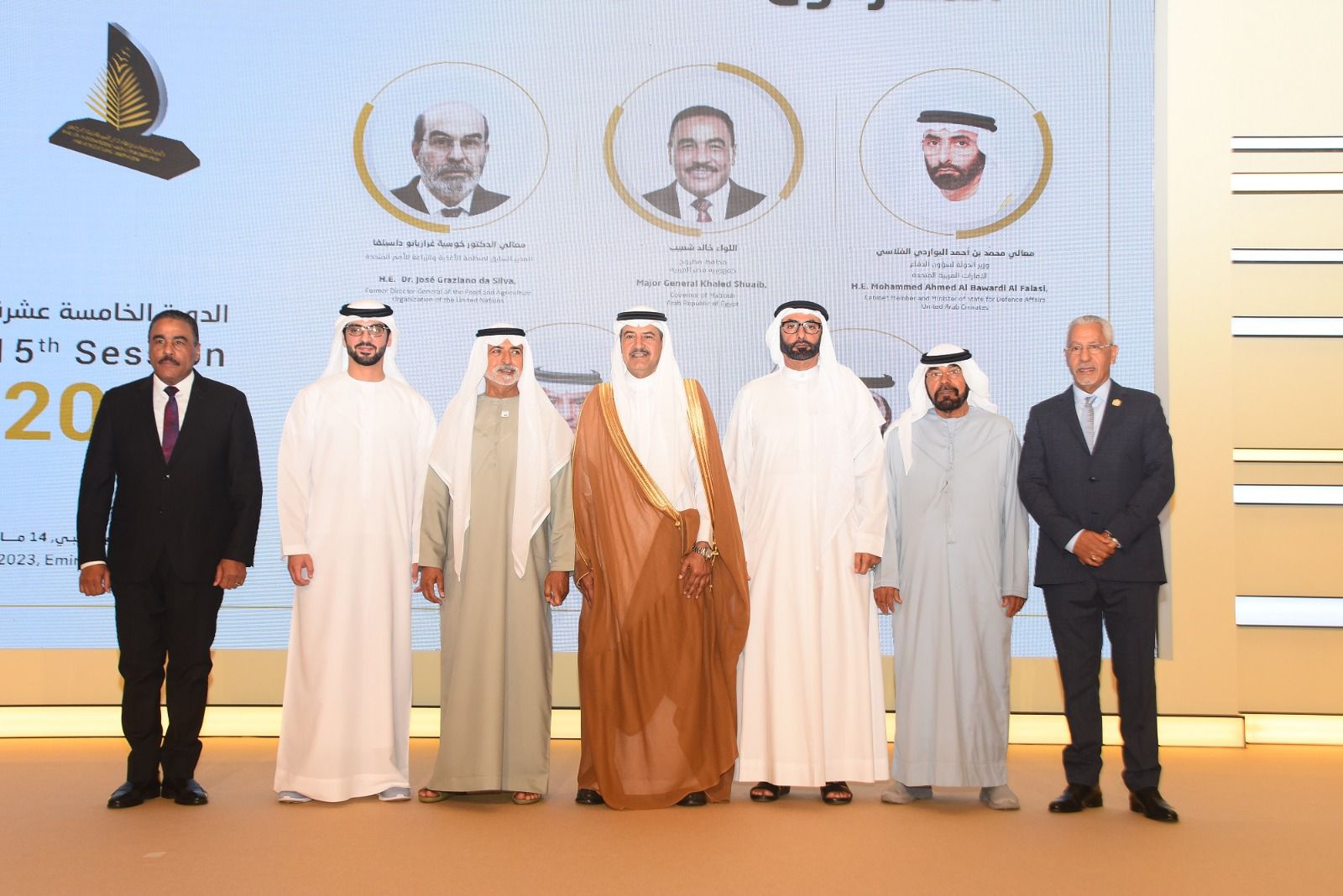 حضور أردني في حفل جائزة خليفة الدولية لنخيل التمر والابتكار الزراعي ٢٠٢٣ بابوظبي.