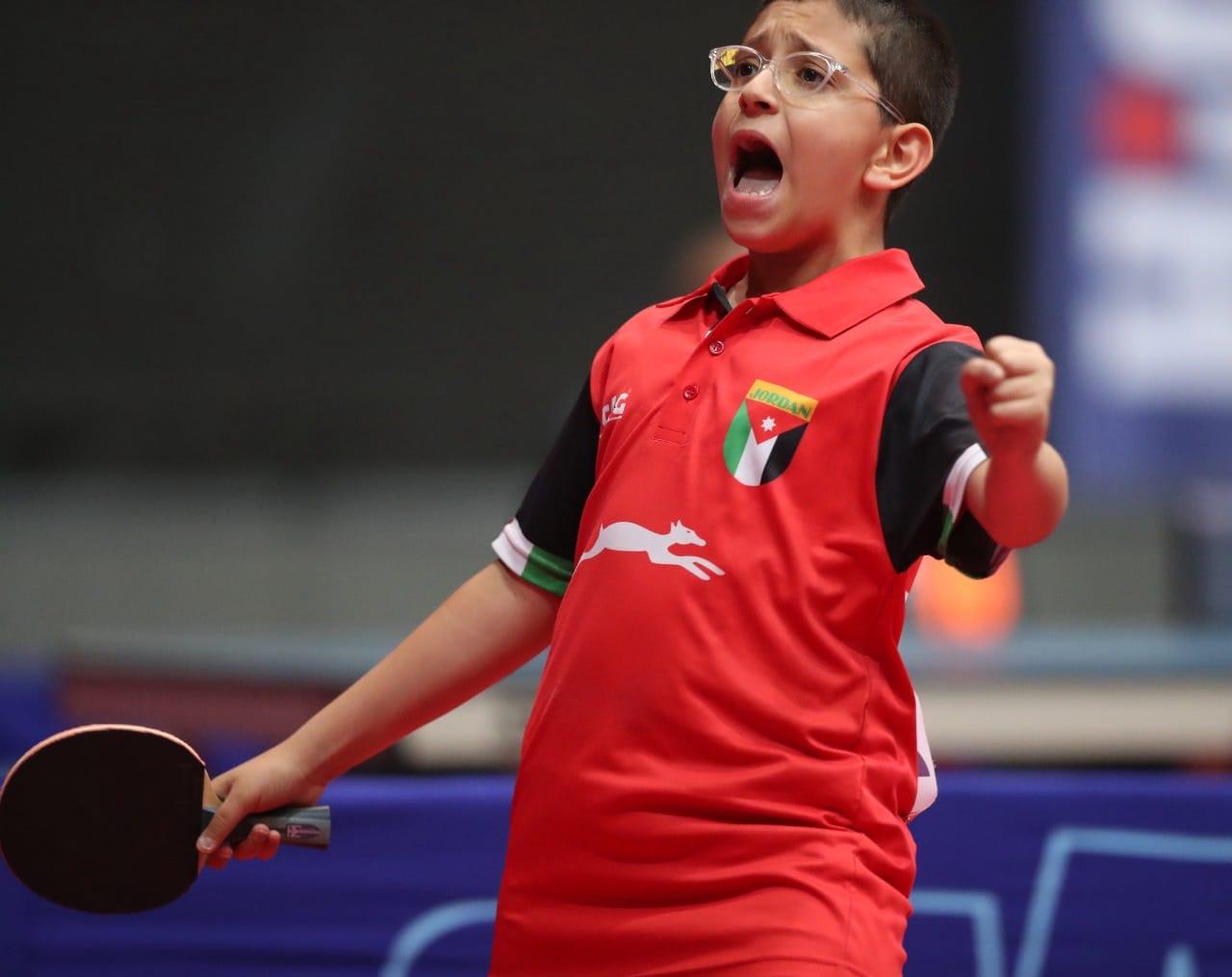 تأهل طالب مدارس النظم الحديثة ركان الزعبي لاعب المنتخب الوطني لكرة الطاولة إلى المباراة النهائية لبطولة العراق الدولية