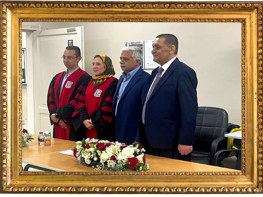المهندسة عروب مروان الركيبات ، مبارك شهادة الماجستير في العمارة الداخلية