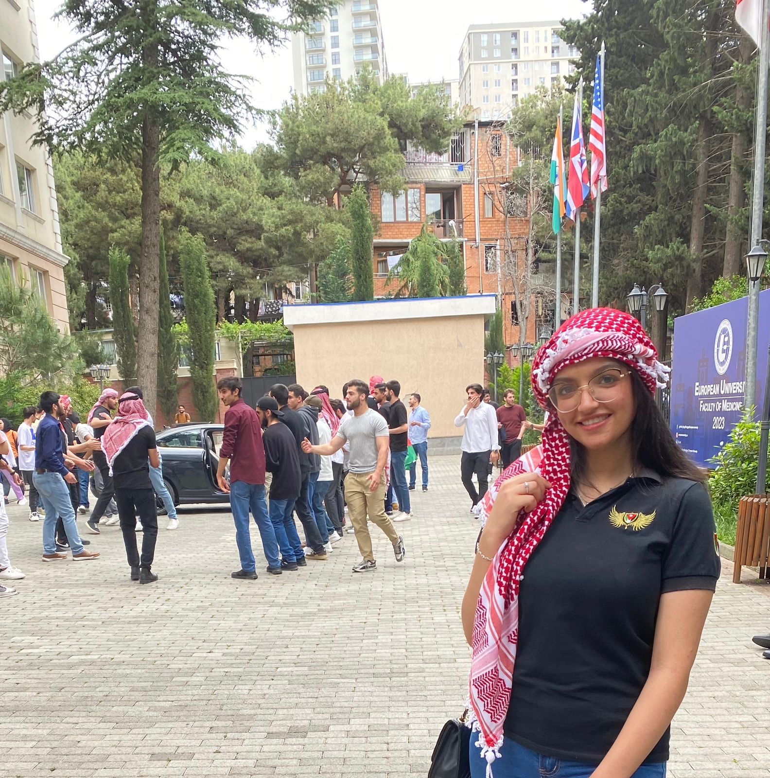 الطلبه الاردنيون في الجامعات الجورجية يحتفلون بعيد الاستقلال وزواج الامير حسين