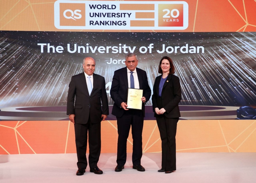 الجامعة الأردنية الأولى في تصنيف كيو أس على مستوى الأردن و 498 عالميًا