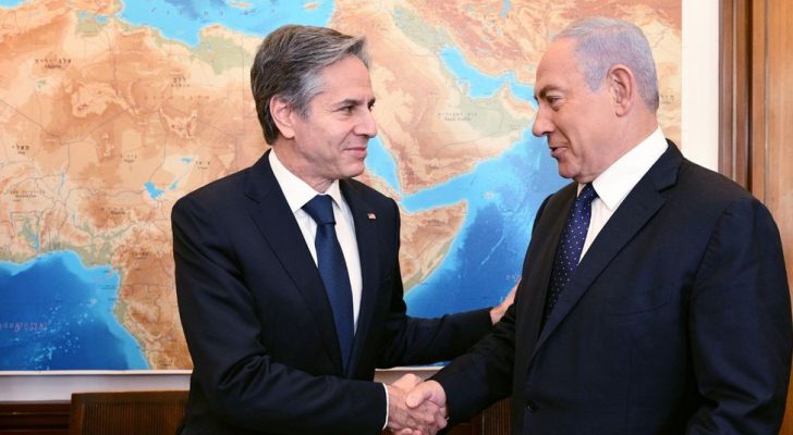 بلينكن يدعو نتنياهو الى عدم تقويض آفاق قيام دولة فلسطينية