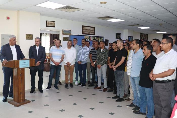 وفد من القيادة العامة يزور المستشفى الميداني الأردني غزة/75