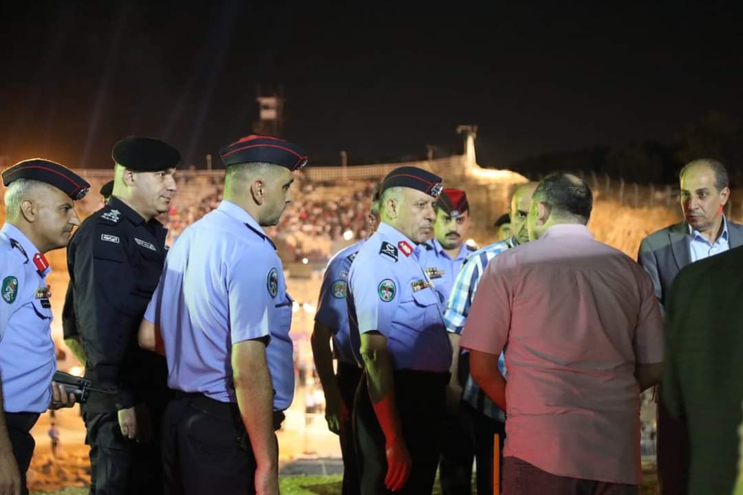 بالصور.. اللواء المعايطة يتفقد النشامى في مهرجان جرش