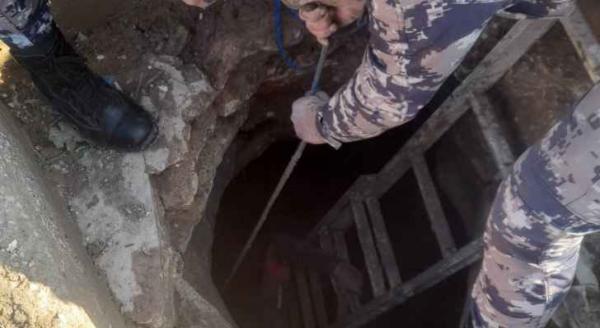 إنقاذ شخص سقط ببئر ماء فارغة بلواء بني كنانة