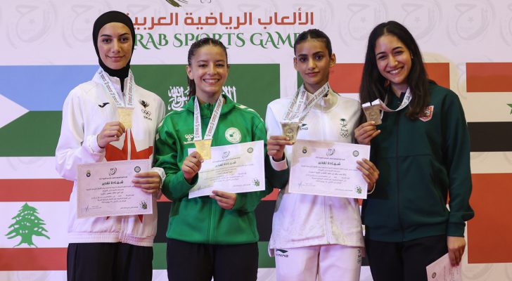 ذهبيتان وفضية وبرونزية للكراتيه في دورة الألعاب العربية