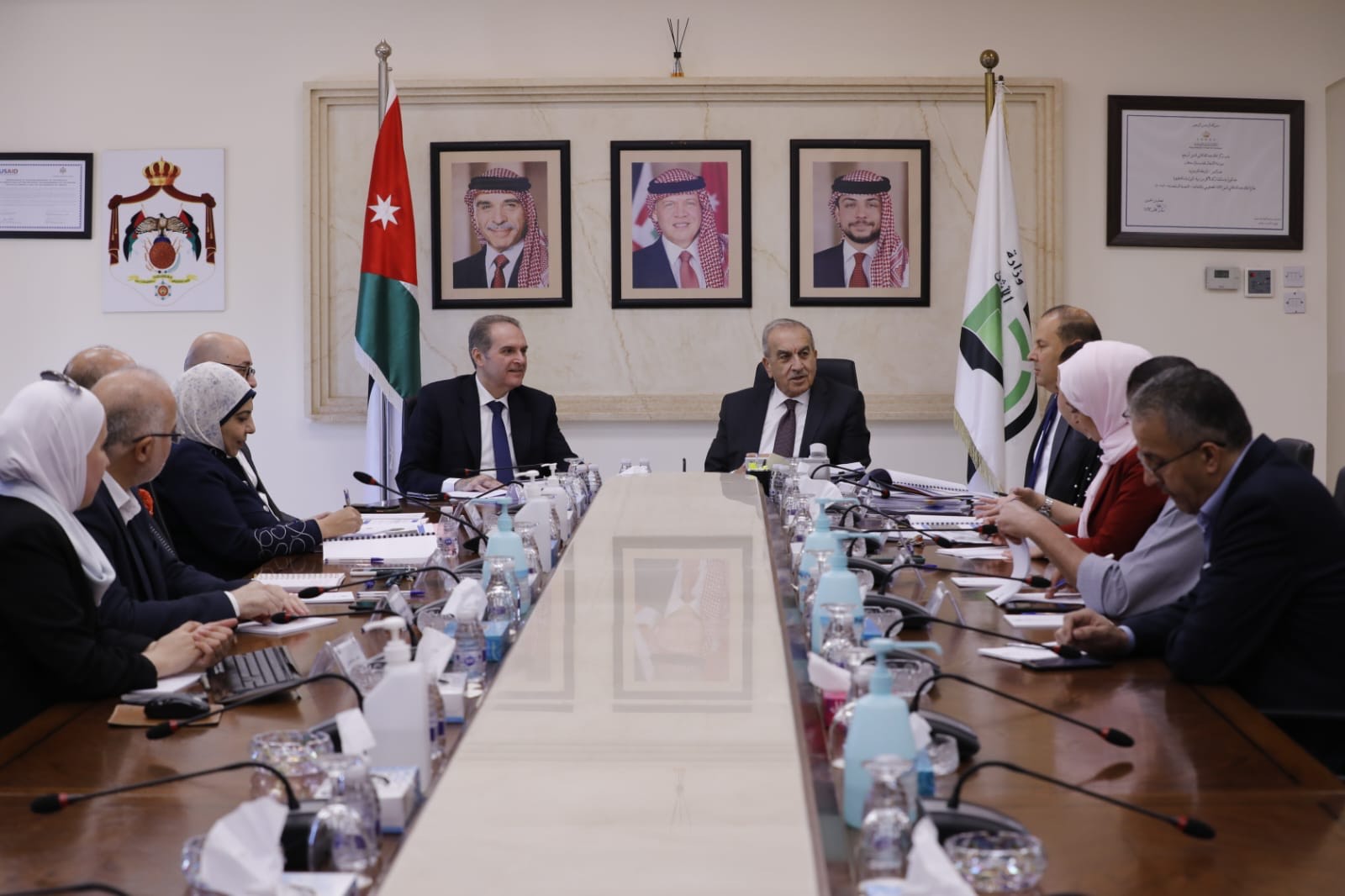 وزيرا الأشغال والصحة يبحثان اجراءات مشروع مستشفى مادبا