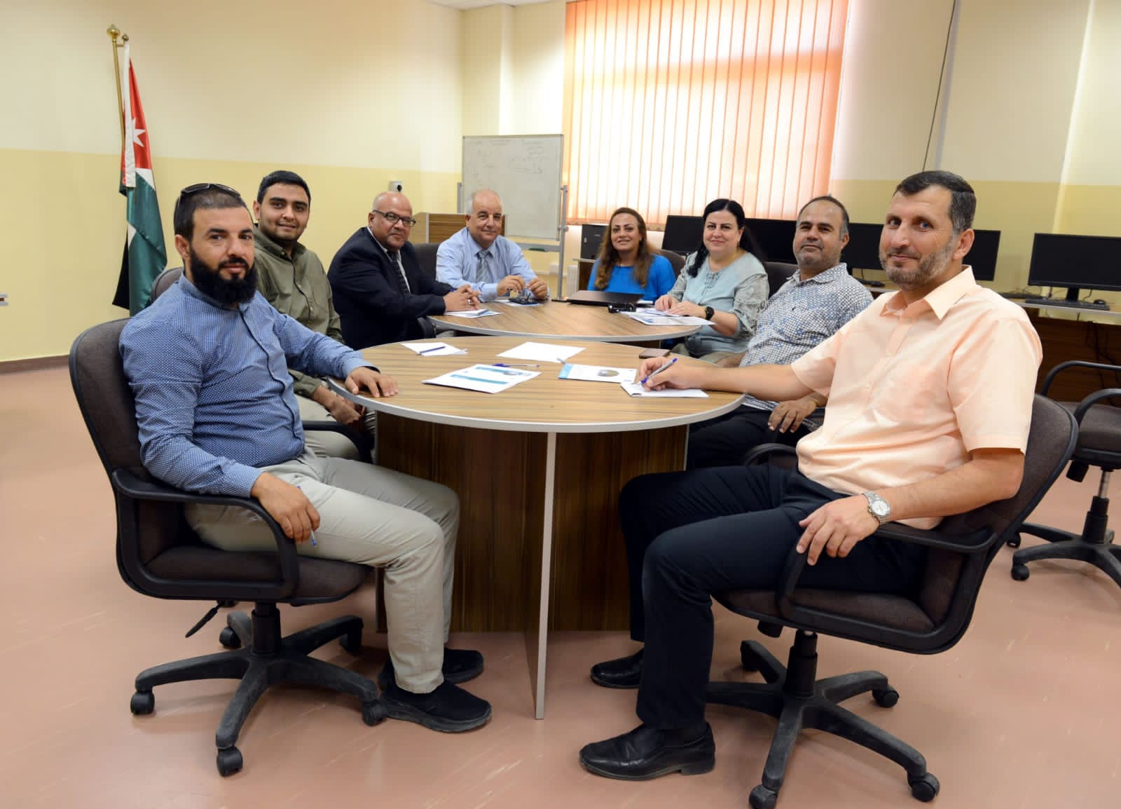 ورشة عمل تعريفية لمشروع "بناء القدرة على التكيف مع تغير المناخ في الأردن من خلال تحسين كفاءة استخدام المياه في قطاع الزراعة" في الطفيلة التقنية.