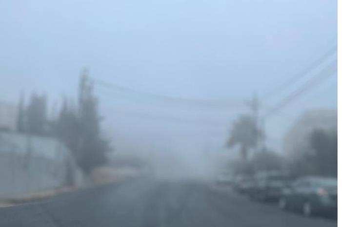 ضباب كثيف غرب العاصمة