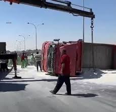 حادث سير على طريق المطار