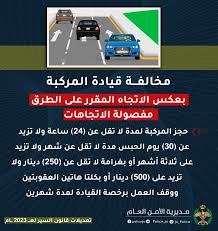 الأمن: حجز المركبة والسجن لشهرين وغرامة تصل لـ 300 دينار بحق من يرتكب هذه المخالفة