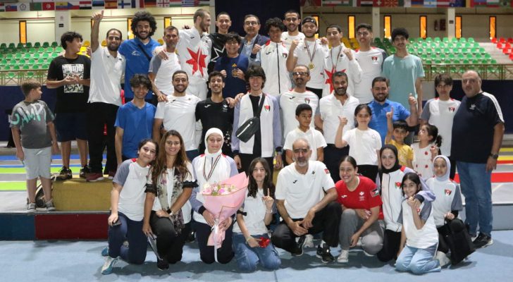 ١١ ميدالية أردنية في افتتاح بطولة غرب آسيا للمبارزة