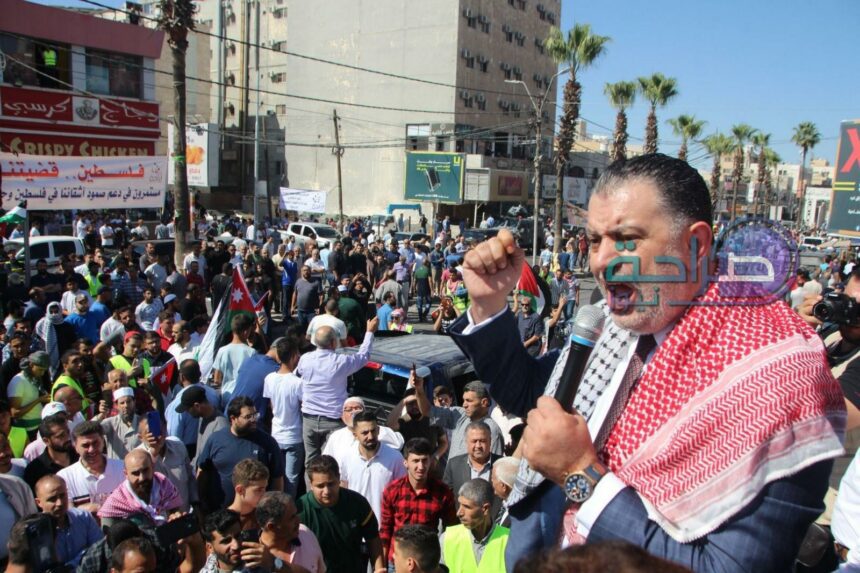 فيديو وصور .. حزب إرادة ينفذ في اربد وقفة تضامنية نصرة لغزة