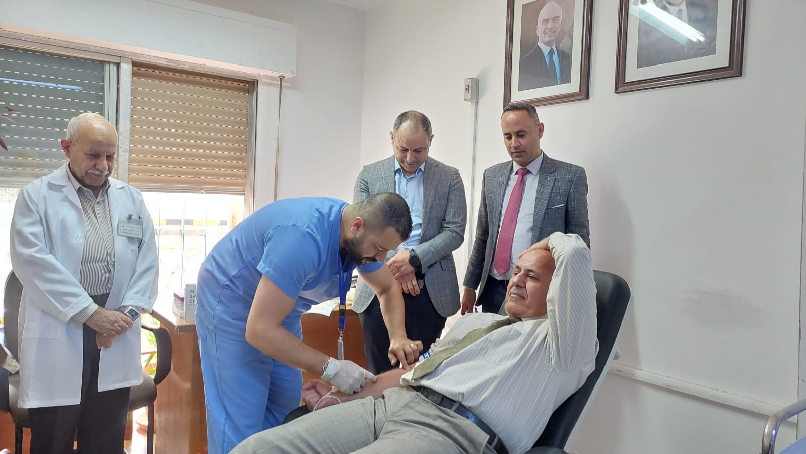 حملة للتبرع بالدم (نصرةً لغزة) في الطفيلة التقنية