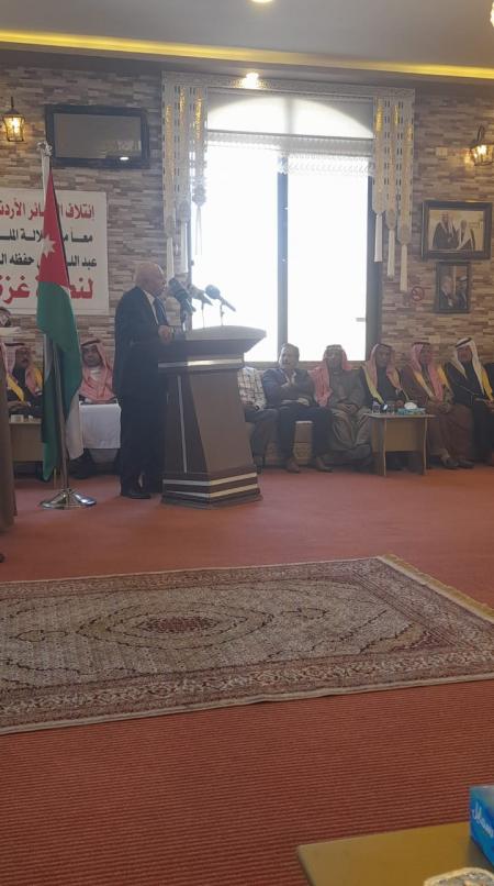 ائتلاف العشائر الاردنية: معآ مع جلالة الملك المعظم لنصرة غزة
