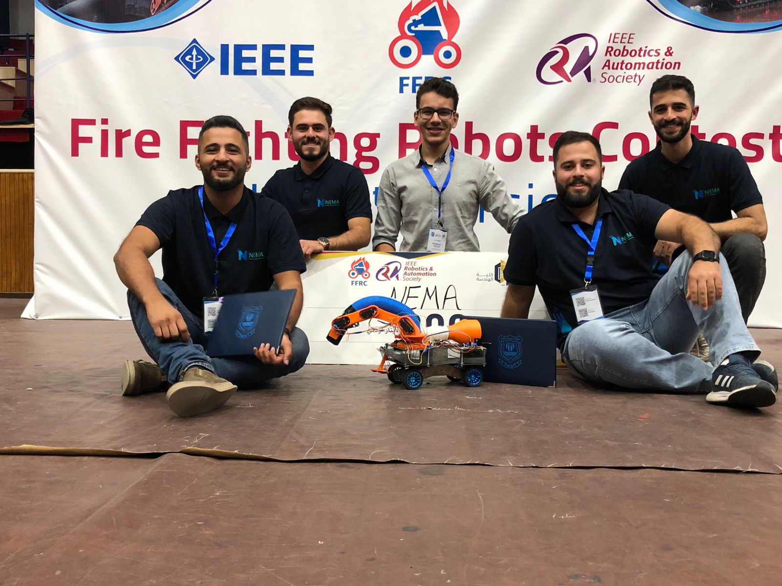 فوز اليرموك بجائزة ربوتات إطفاء الحريق