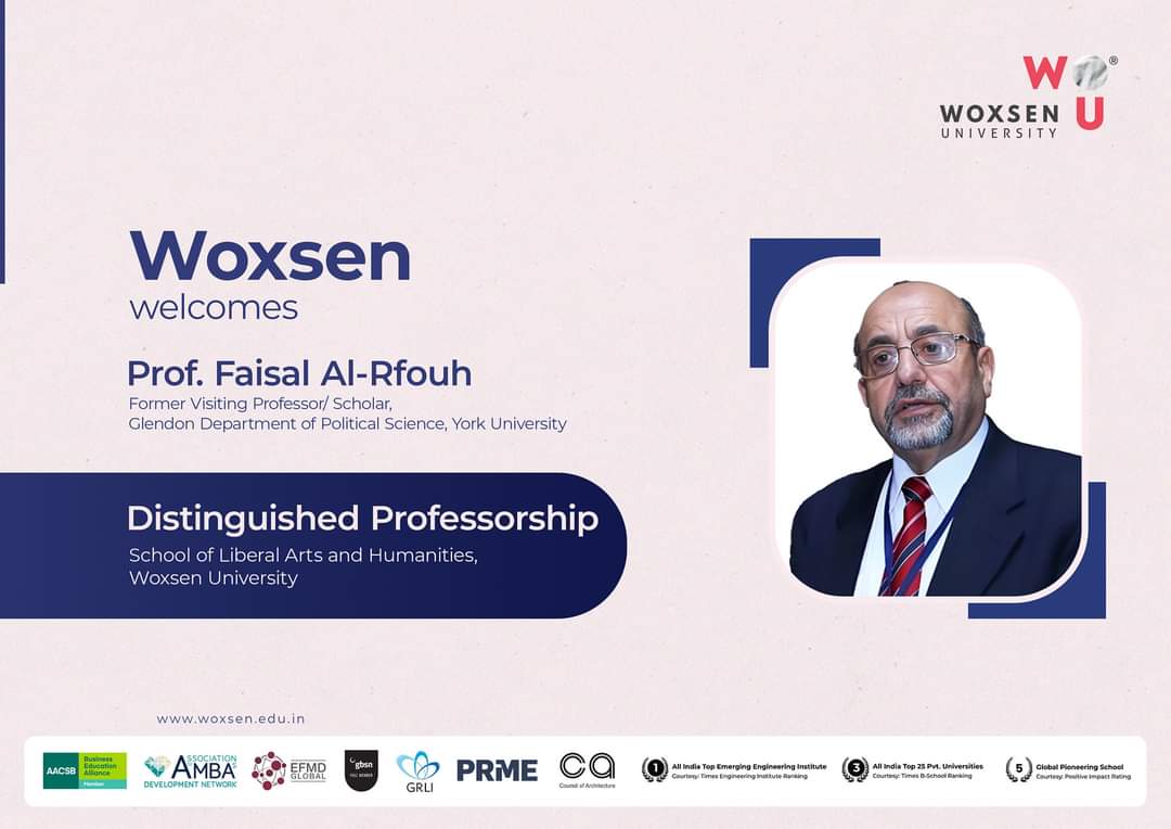 الدكتور الرفوع أستاذا فخريا بجامعة هندية عريقة