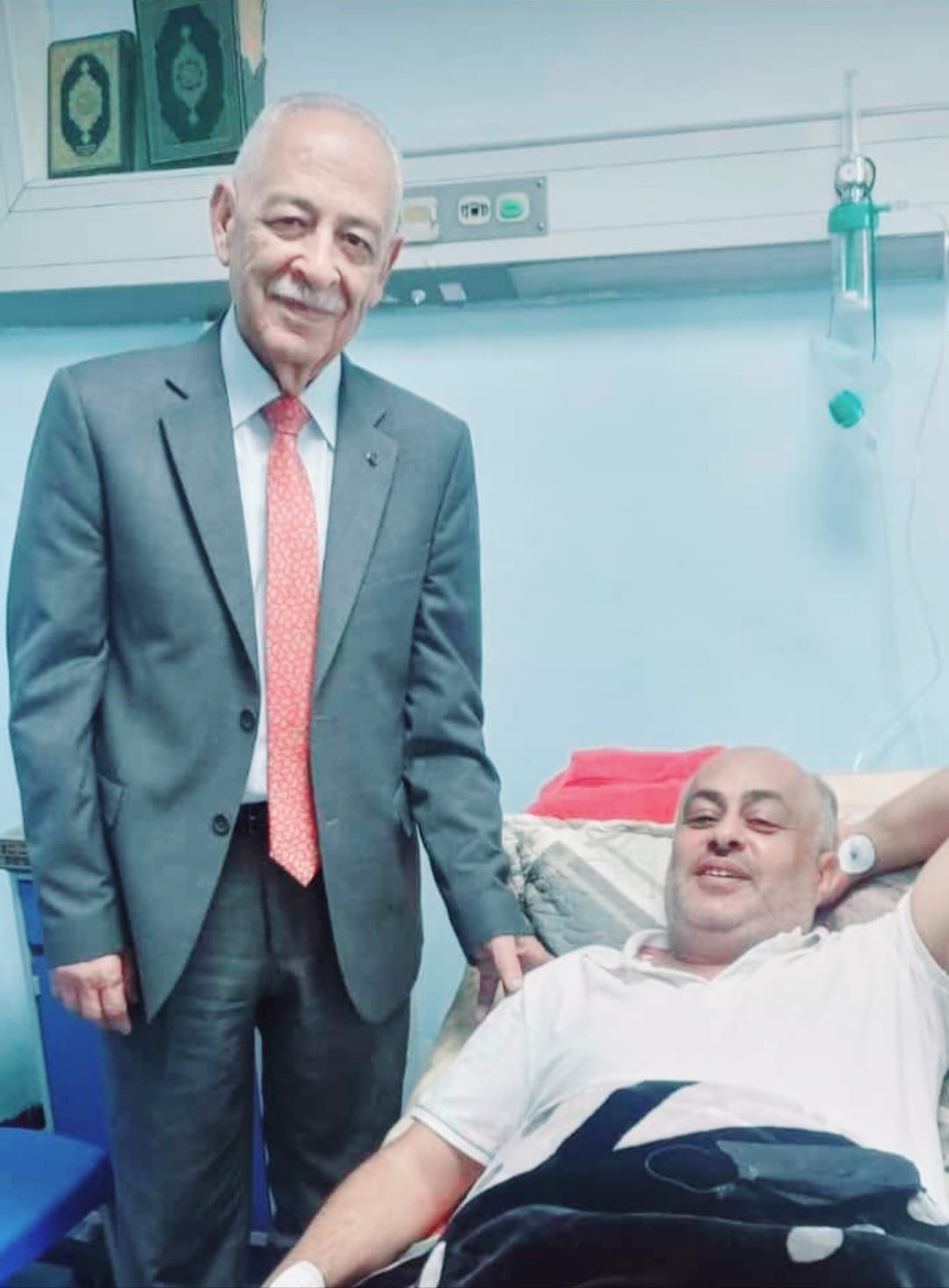 العيسوي يطمئن على الحالة الصحيه<br />للزميل مشهور قطيشات