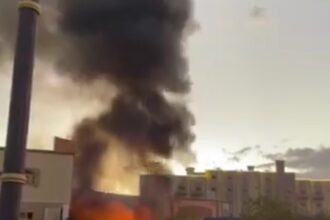 شاهد .. اندلاع حريق بمحطة وقود في تبوك شمال غرب السعودية