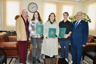 الطفيلة التقنية تخرج الوفد الروسي لتعلم  اللغة العربية لغير الناطقين بها