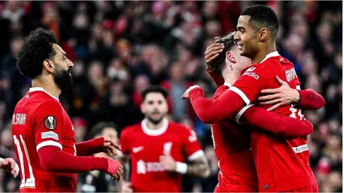 صلاح يساهم بأربعة أهداف في مباراة واحدة لليفربول بالدوري الأوروبي