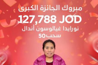 عاملة فليبينية تفوز بأول جائزة كبرى ليناصيب لوتو الأردن الخيري قيمتها 127,788 ألف دينار أردني