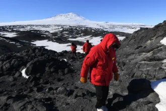 جبل إريبوس في القارة القطبية الجنوبية