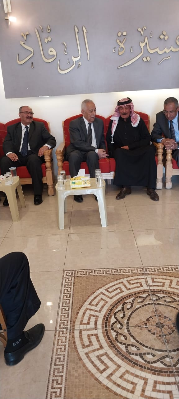 مندوبا عن الملك وولي العهد..العيسوي يعزي عشيرتي الرقاد والمساعيد