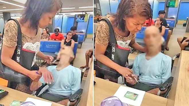 امرأة اصطحبت جثة عَمها للحصول عَلى قرض(الفيديو)