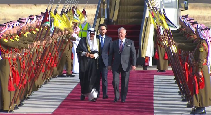 الملك وولي العهد يستقبلان أمير الكويت في زيارة رسمية تمتد ليومين