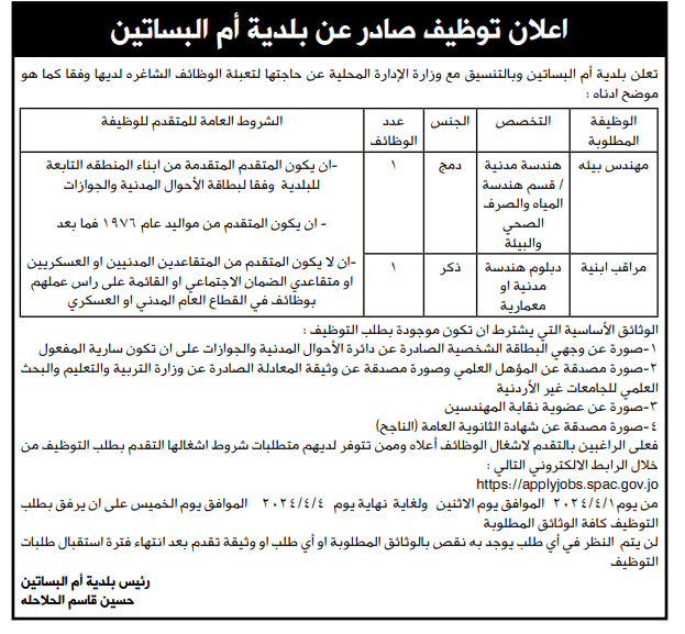 وظائف شاغرة ومدعون لاستكمال إجراءات التعيين.. اسماء