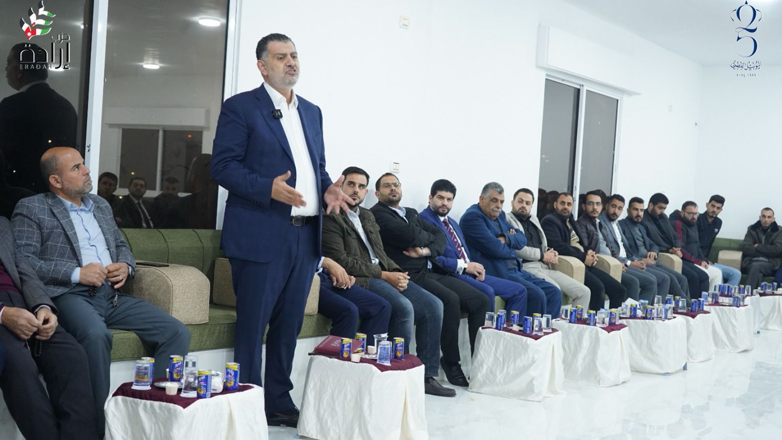 (فيديو و صور )عشيرة العكور تستضيف حزب إرادة ..القضايا المحلية والحرب على غزة يتصدران اللقاء