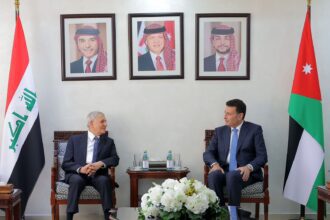 الرئيس العراقي يلتقي الصفدي في مجلس النواب