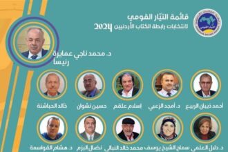 قائمة التيار القومي لانتخابات رابطة الكتاب الاردنيين 2024