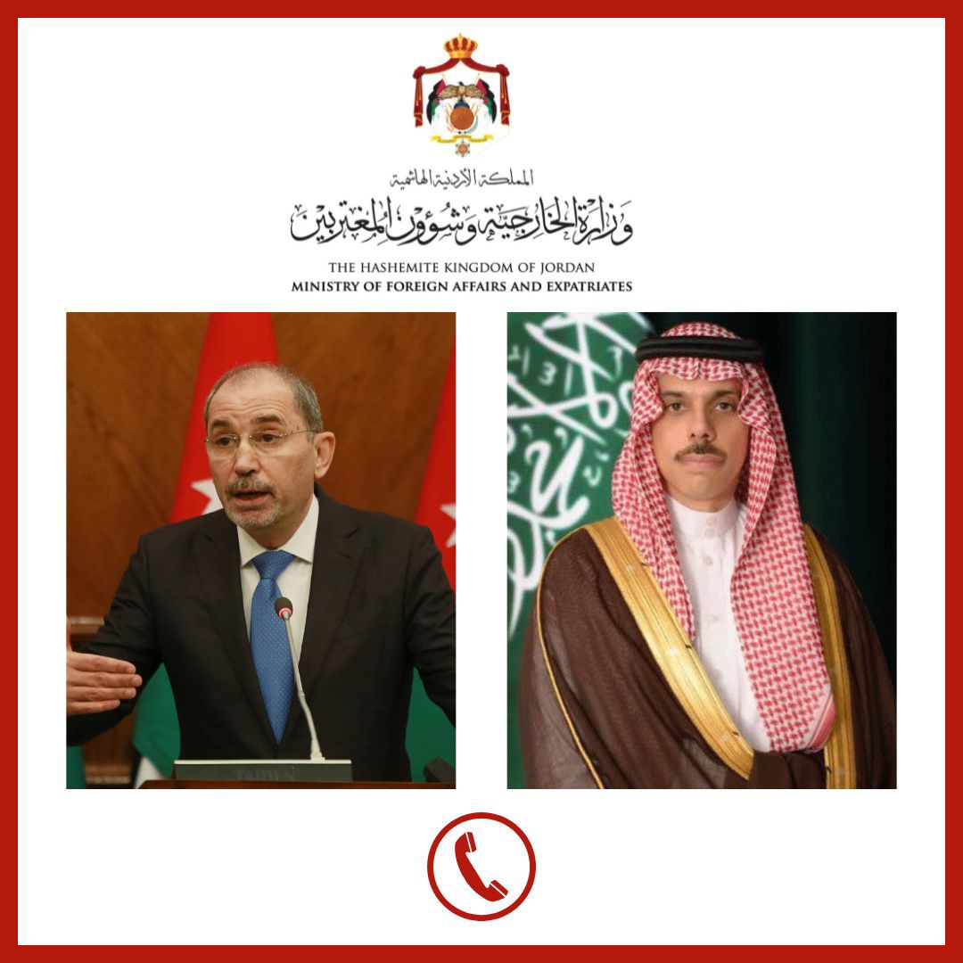 الصفدي ونظيره السعودي يؤكدان عَلى ضرورة منع أي هجوم عسكريّ عَلى مدينة رفح