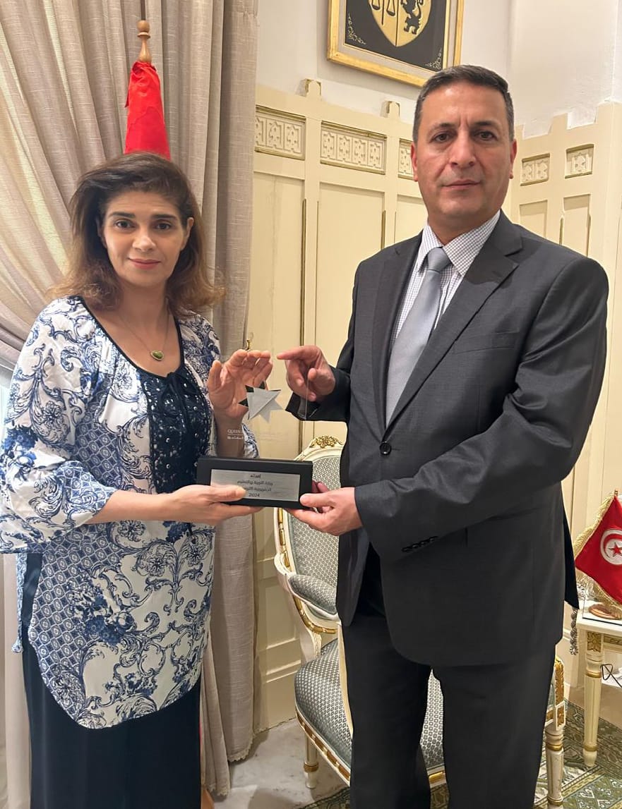وزيرة التربية التونسية تستقبل السفير الأردني والرئيس التنفيذي لأكاديمية الملكة رانيا لتدريب المعلمين