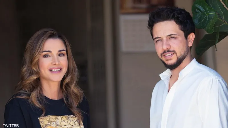 جلالة الملكة رانيا تهنئ سمو ولي العهد بمناسبة ذكرى ميلاده الثلاثين