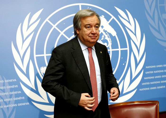 غوتيريش في الأردن لحضور مؤتمر دولي حول غزة