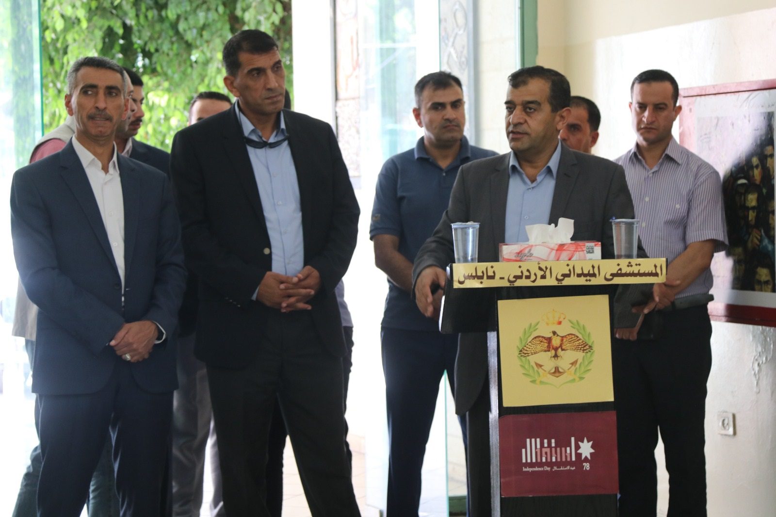 وفد من القيادة العامة يزور المستشفى الميداني الاردني نابلس/3