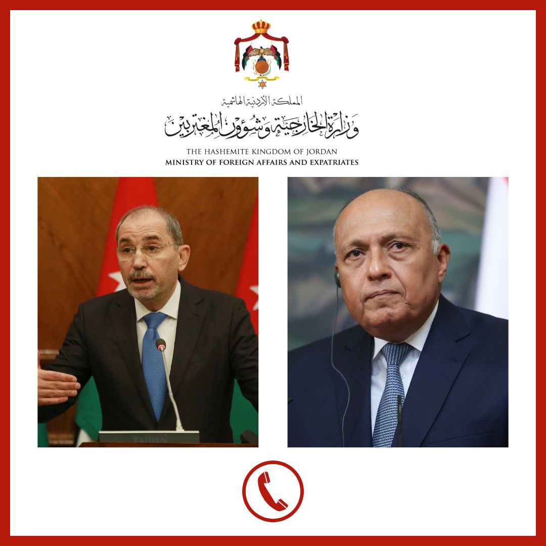 الأردن ومصر يناقشان مؤتمر الاستجابة الإنسانية لغزة