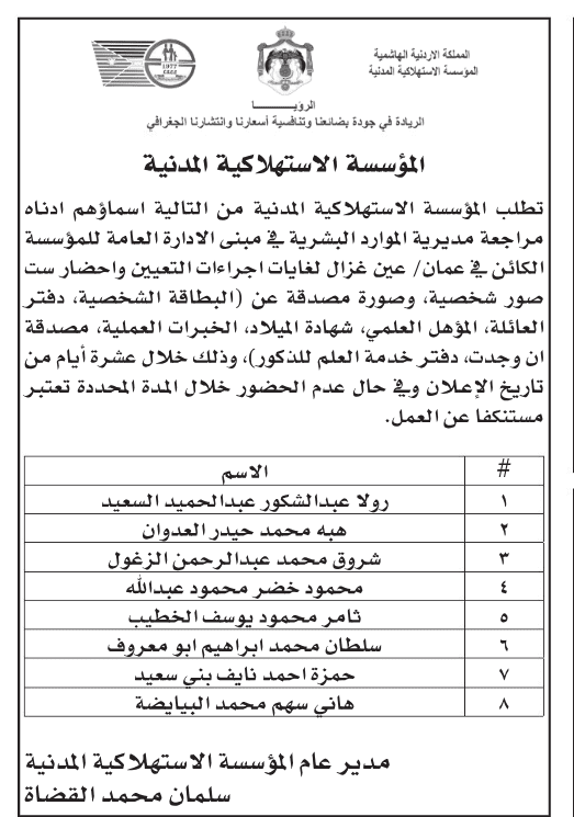 وظائف شاغرة بعدة تخصصات
